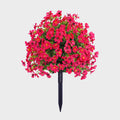 Decoração Floral Artificial de Eucalipto e Violeta para Jardim +BRINDE KIT 10 Borboletas Decorativas 3D | SEU JARDIM NUNCA MAIS SERÁ O MESMO!