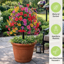 Decoração Floral Artificial de Eucalipto e Violeta para Jardim +BRINDE KIT 10 Borboletas Decorativas 3D | SEU JARDIM NUNCA MAIS SERÁ O MESMO!