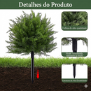 Árvore de Cedro Ornamental Artificial Premium Com Estaca  – Decoração de Luxo para Varandas e Jardins - Varanda de Revista!anda de Revista e Beleza Eterna!