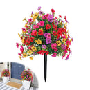 Decoração Floral Artificial de Eucalipto e Violeta para Jardim +BRINDE KIT 10 Borboletas Decorativas 3D | SEU JARDIM NUNCA MAIS SERÁ O MESMO!